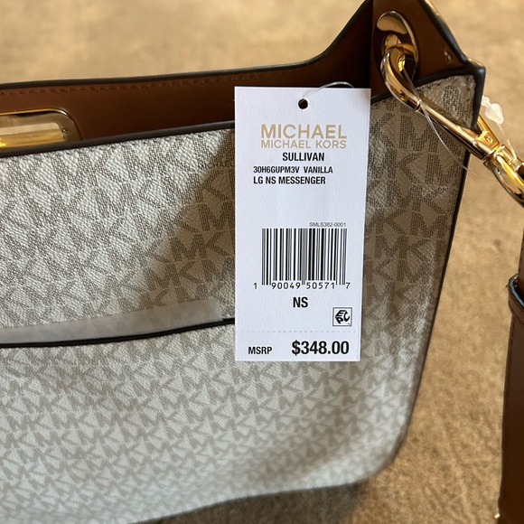 Michael Kors vanilla Sullivan large messenger Bag - Picture 5 of 11